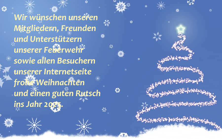 Frohe Weihnachten und einen guten Rutsch!